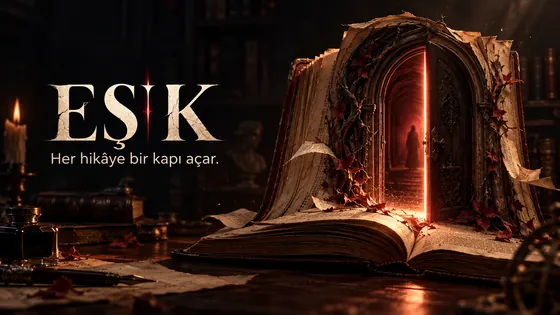 EŞİK: sayfalarından aralık bir kapı yükselen eski bir kitap